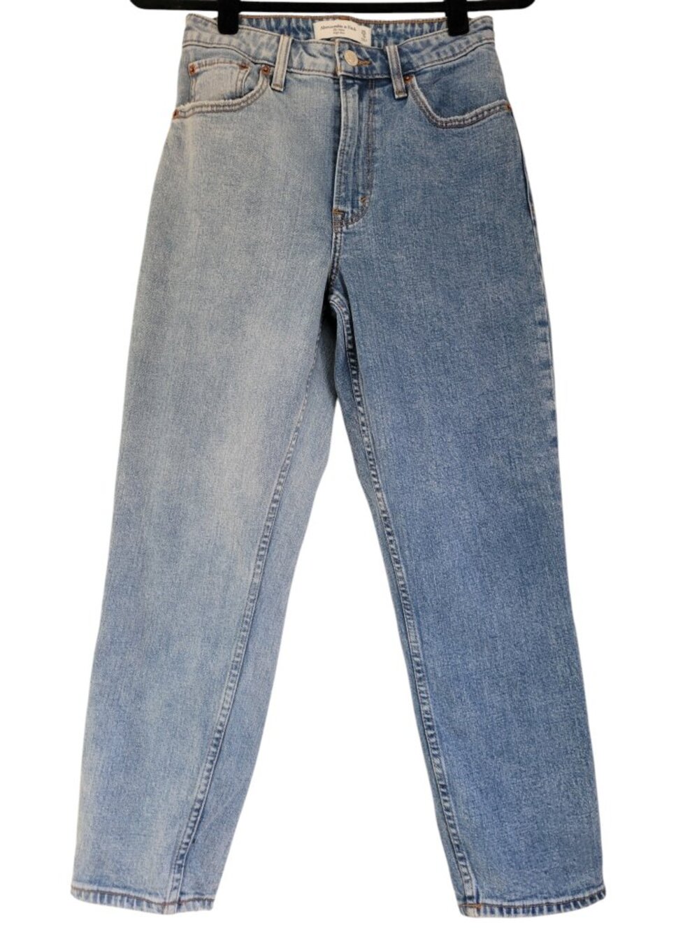Abercrombie Fitch Mom High Rise Curve Love Jeans Light Indie Sleaze Size 25